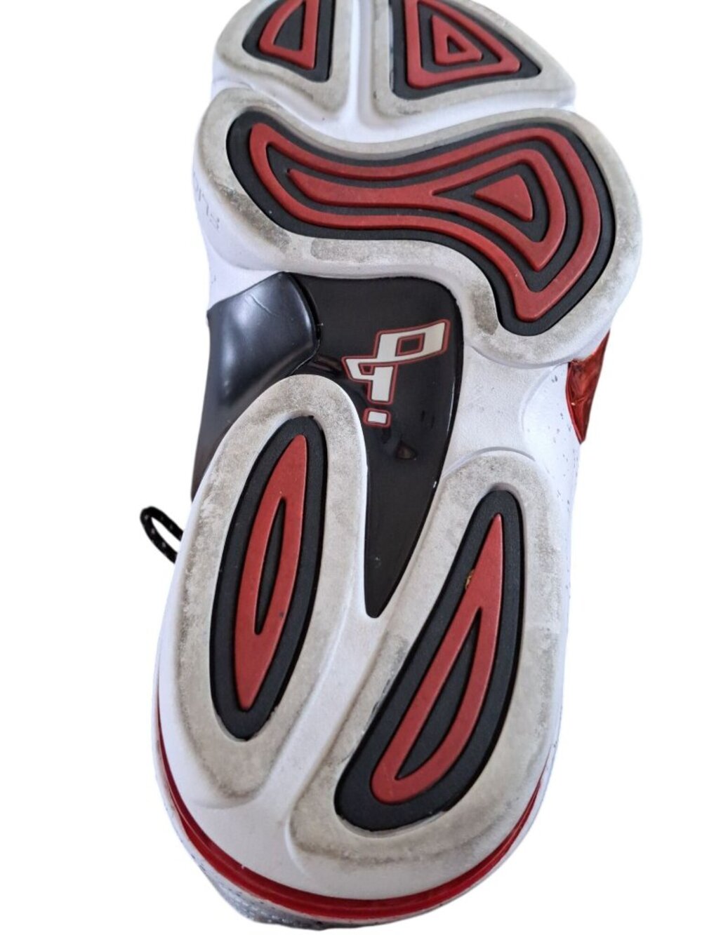 Nike Air Scottie Pippen 6 Men's 12.5 White/Black/Red Basketball Shoes - Picture 13 of 16
